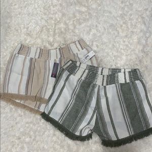 No Boundaries Linen Shorts-  NWT